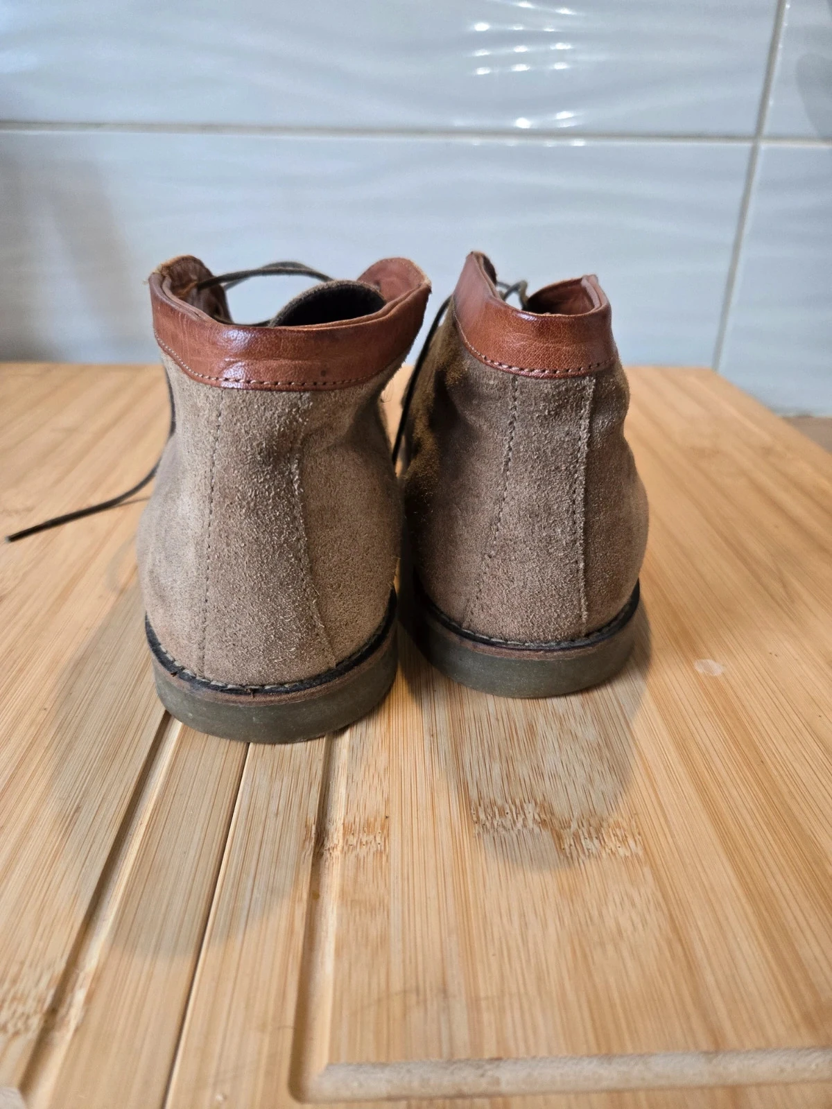 Botines con cordones de ante – photo 3